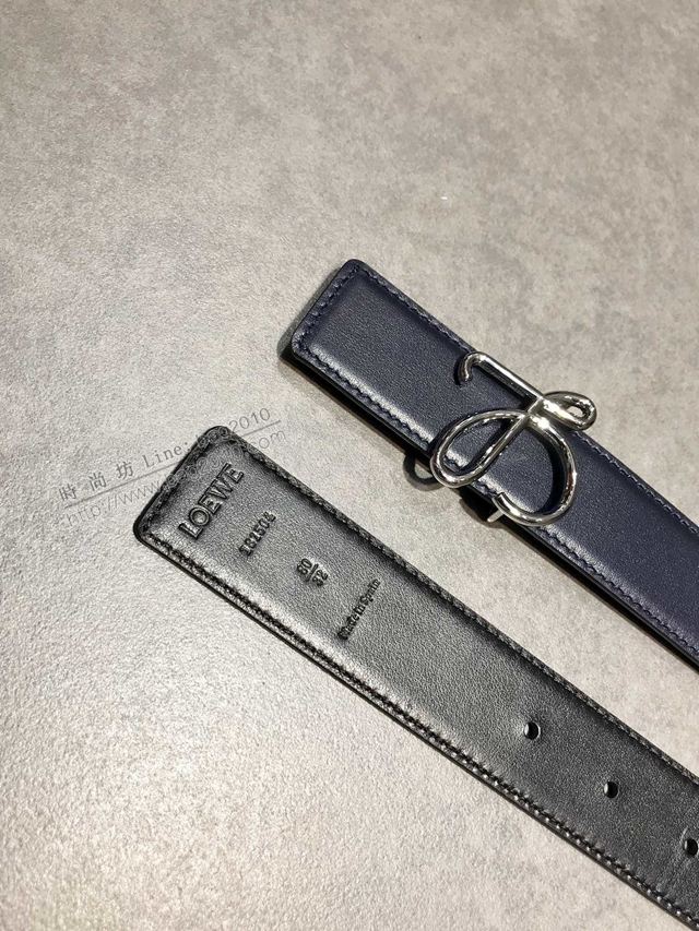 LOEWE皮帶 原單進口雙面頭層牛皮 羅意威女士皮帶  xfp2155